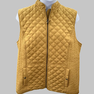 Joules Mustard Quilted Vest Gilet 22 – Warm Welcome Collection – Country Chic